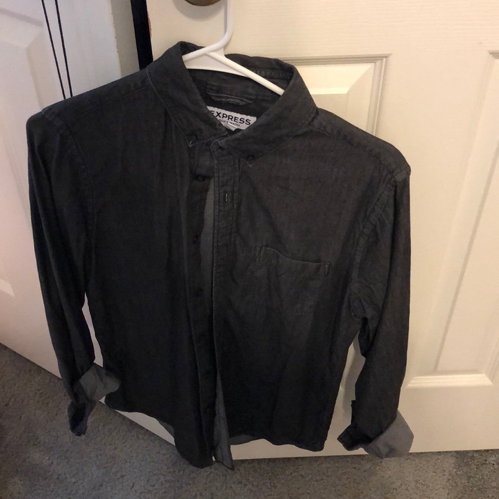 Black Oxford shirt